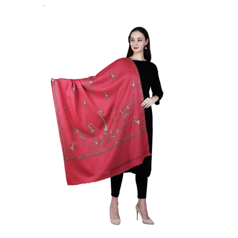 Women's Hand Embroidered Wool Shawl